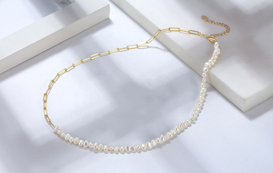 14K Gold Pallas Freshwater Pearl Necklace & Bracelet