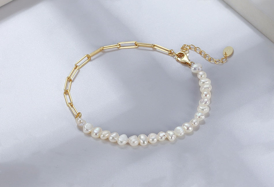 14K Gold Pallas Freshwater Pearl Necklace & Bracelet