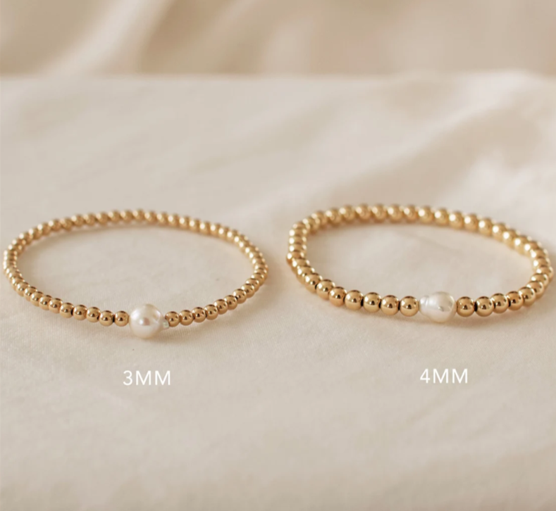 14K Gold Filled Freshwater Pearl Bracelet