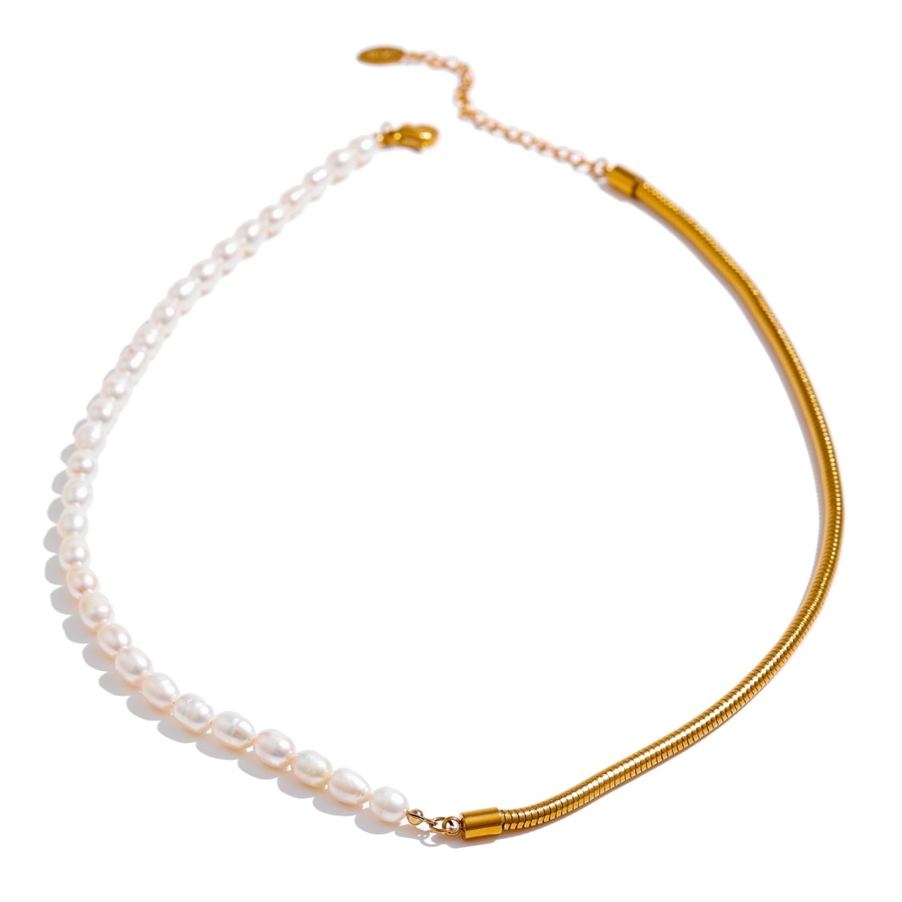 Eva Freshwater Pearl Chain Necklace