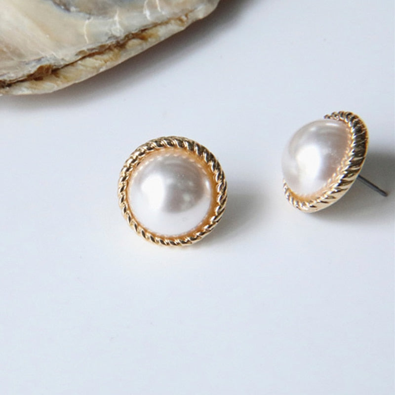 Celia White Pearl Drop Earrings