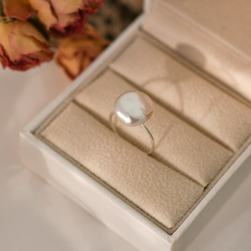 Octavia Freshwater Pearl Sterling Silver Ring
