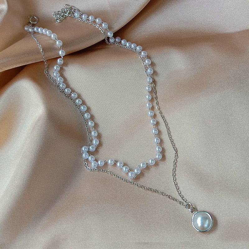 Lana Double Layered Pearl Pendant